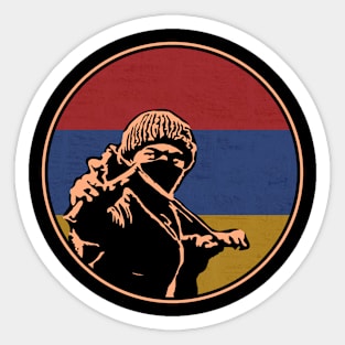 Armenian Rebal, Armenia Flag, Armenian Fighter, Armenia Sticker